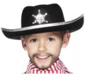 Sombrero de Sheriff del Oeste color Negro Infantil