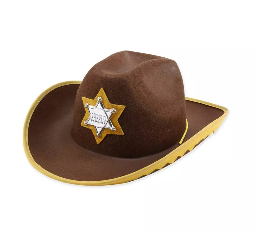 Translation missing: de.Sombrero de Sheriff marrón adulto
