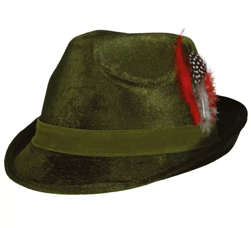 Translation missing: de.Sombrero de Tirolés con Pluma roja