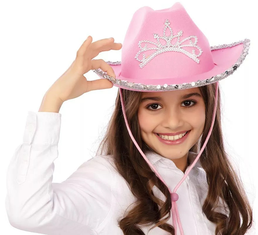 Translation missing: de.Sombrero de Vaquera brillante infantil de 35x28x11,5 cm