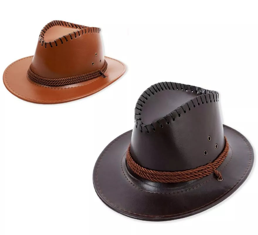 Translation missing: de.Sombrero de Vaquero con Cuerda en varios colores de cuero infantil