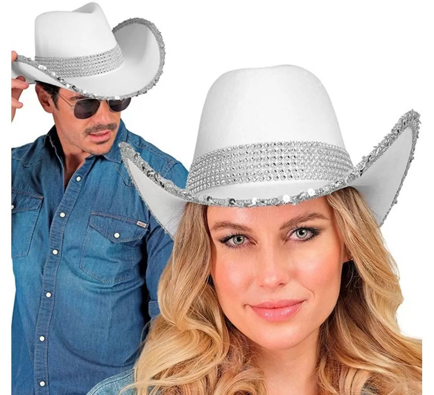Sombrero de Vaquero con lentejuelas en varios colores