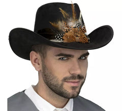 Cowboyhut mit Federn
