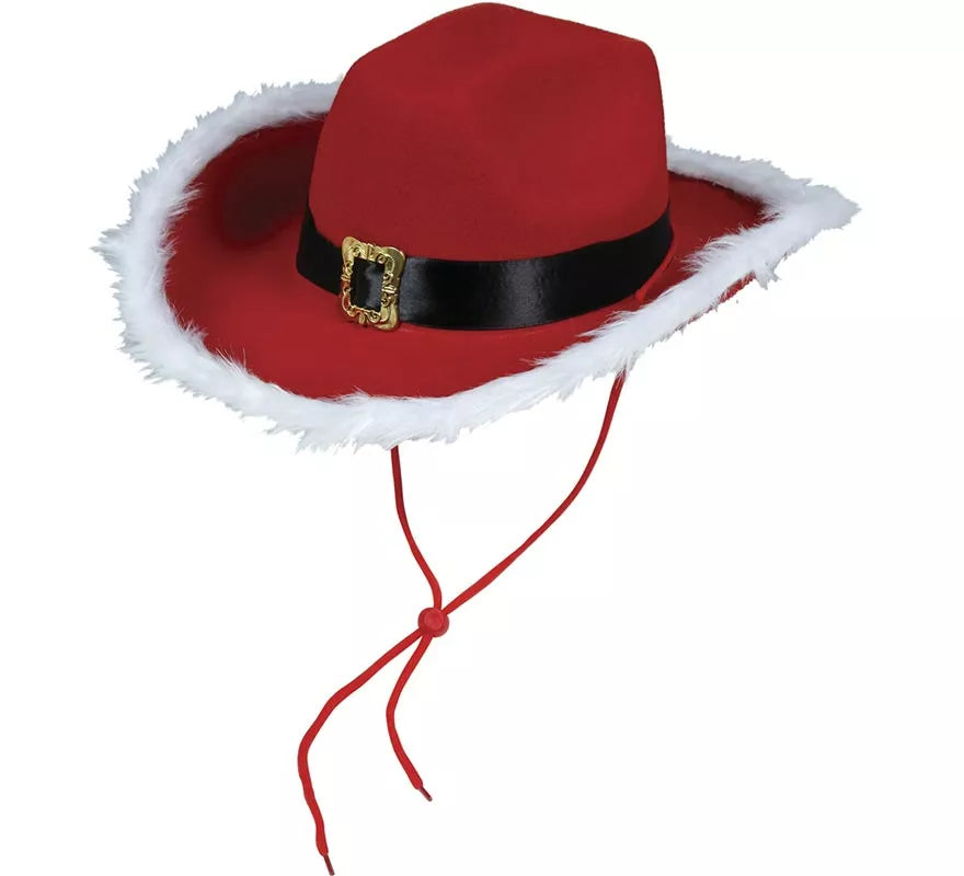 Translation missing: de.Sombrero de Vaquero de Papá Noel de Fieltro