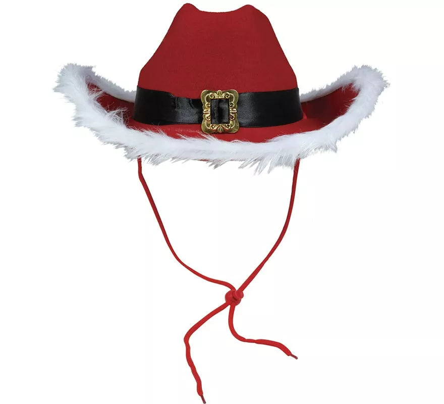 Translation missing: de.Sombrero de Vaquero de Papá Noel de Fieltro
