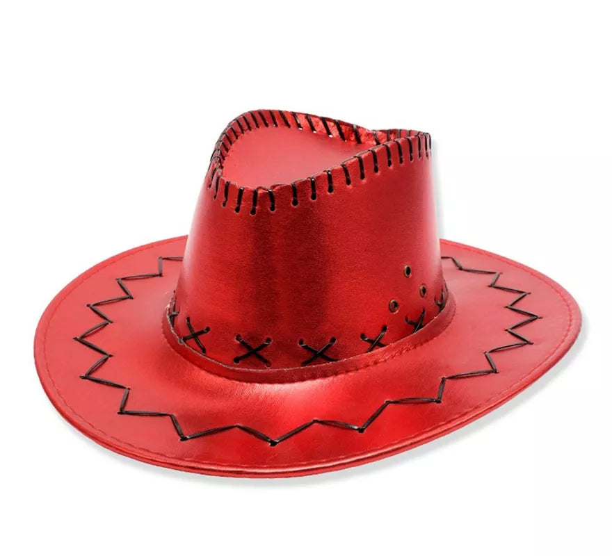 Translation missing: de.Sombrero de Vaquero en varios colores metalizados adulto