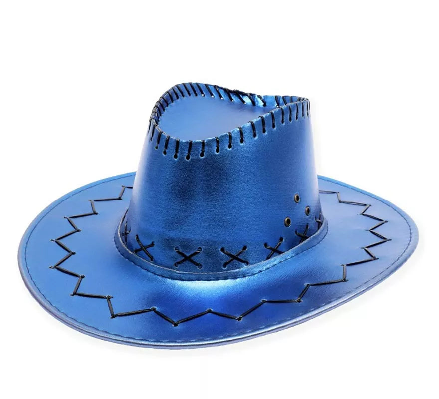 Translation missing: de.Sombrero de Vaquero en varios colores metalizados adulto
