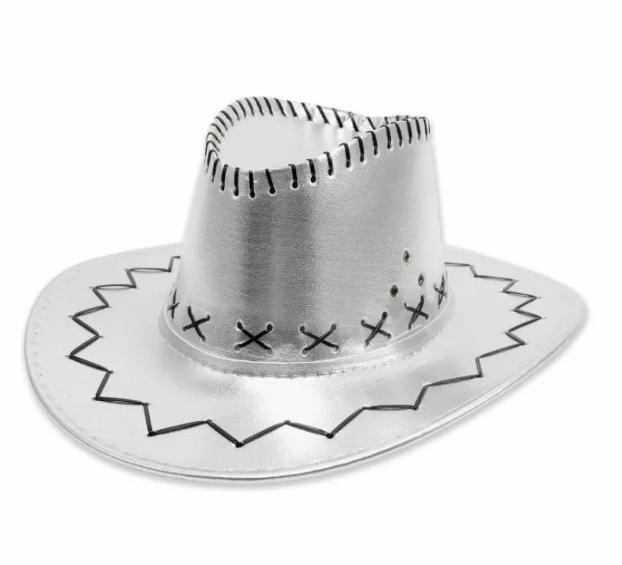 Translation missing: de.Sombrero de Vaquero en varios colores metalizados adulto