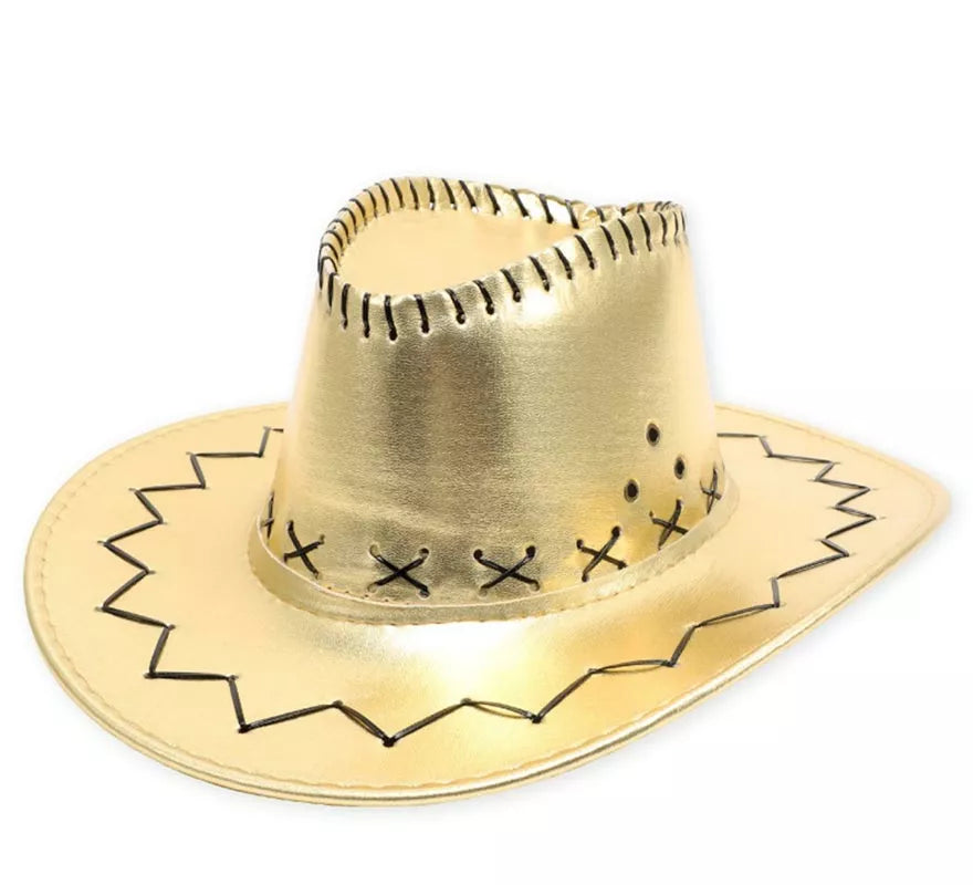 Translation missing: de.Sombrero de Vaquero en varios colores metalizados adulto