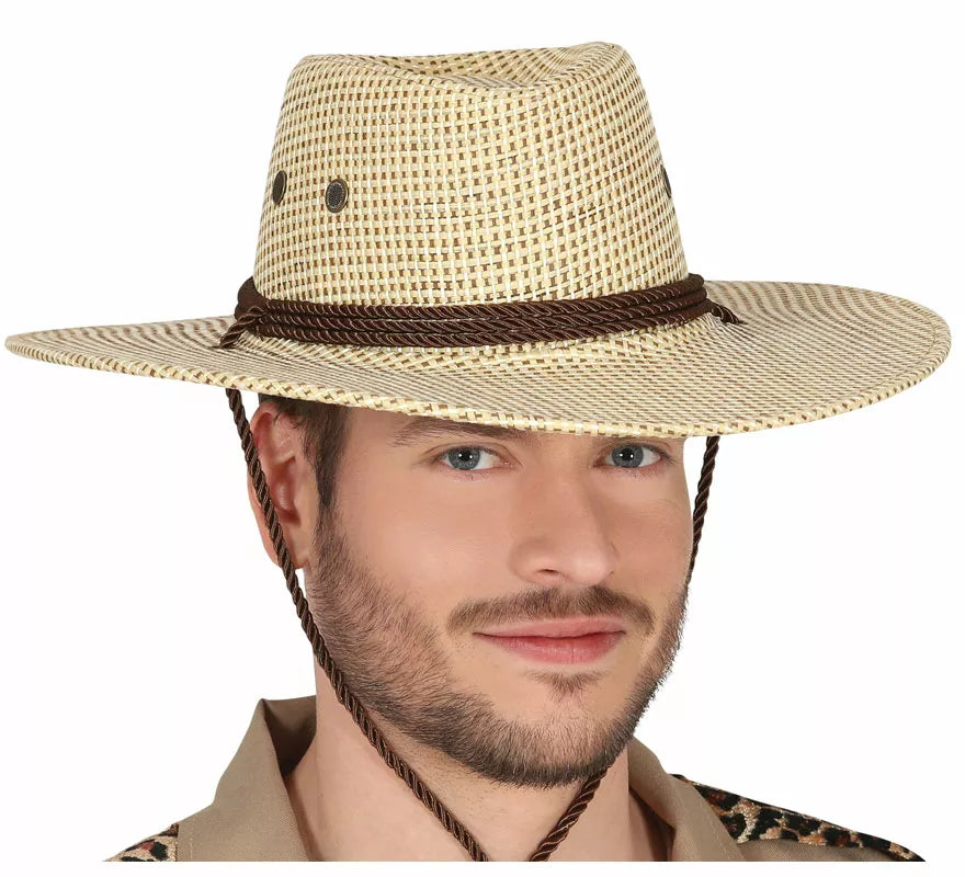 Translation missing: de.Sombrero de Vaquero o Explorador Marrón de Tela