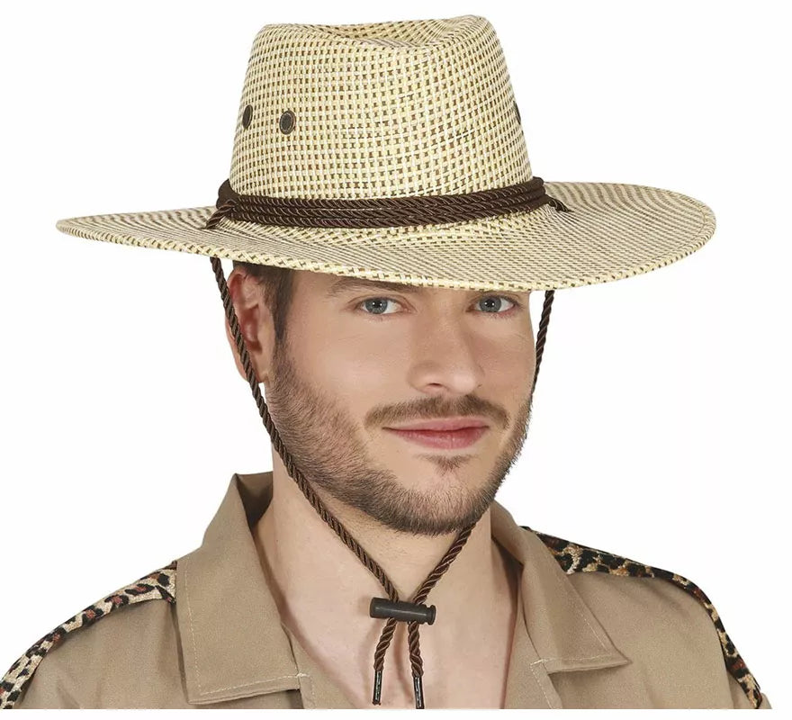 Translation missing: de.Sombrero de Vaquero o Explorador Marrón de Tela