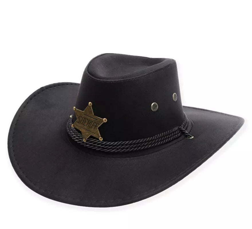 Translation missing: de.Sombrero de Vaquero Sheriff en varios colores adulto