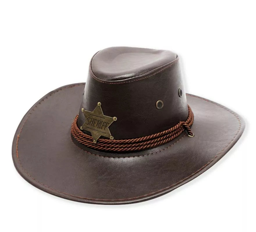 Sombrero de Vaquero Sheriff en varios colores adulto