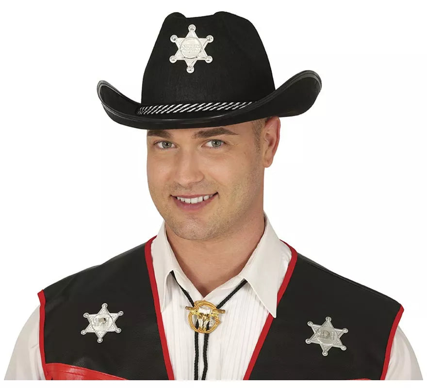 Translation missing: de.Sombrero fieltro Sheriff negro