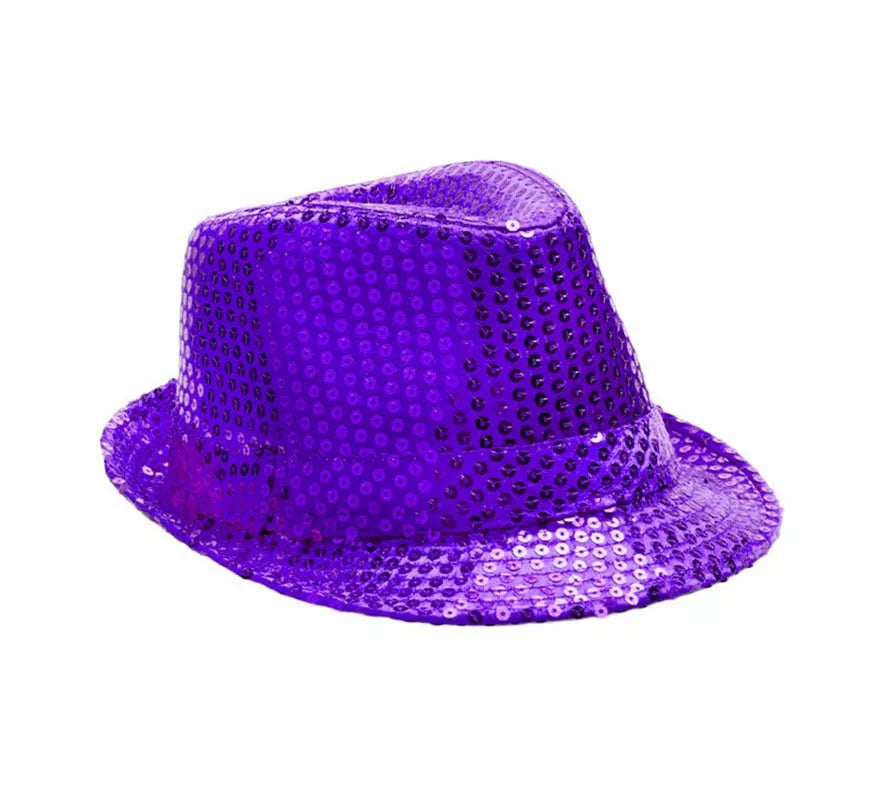 Sombrero Gánster de lentejuelas en varios colores