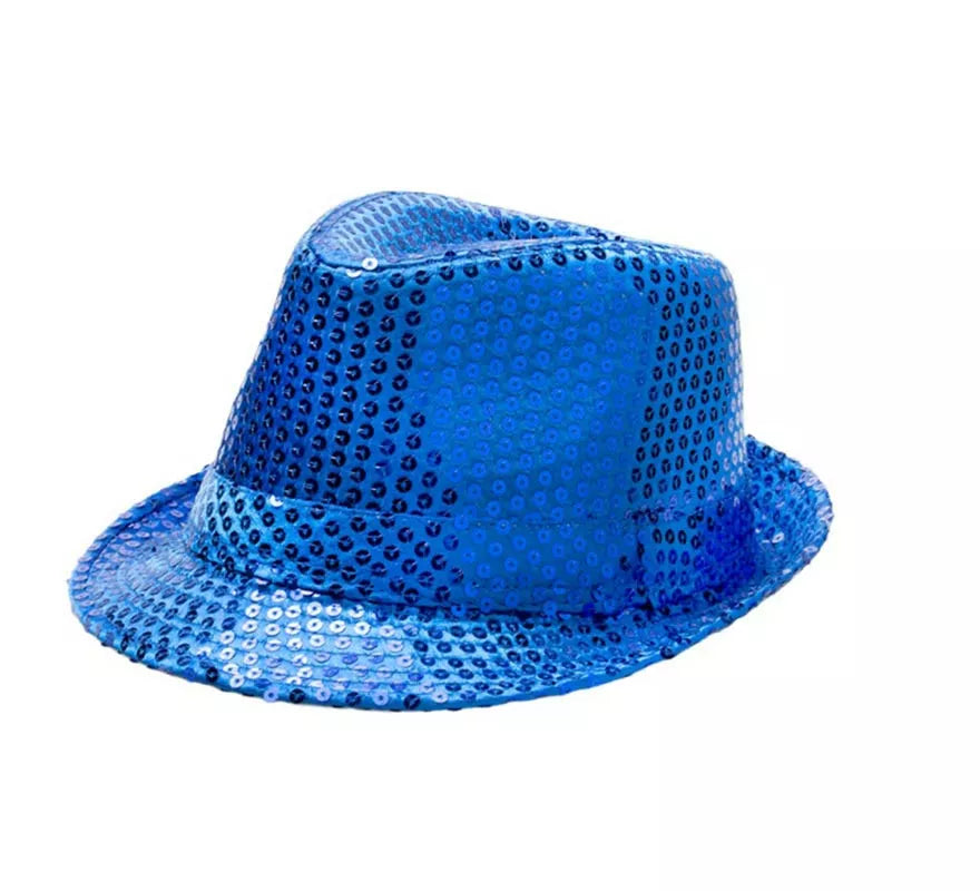 Sombrero Gánster de Lentejuelas Infantil en varios colores