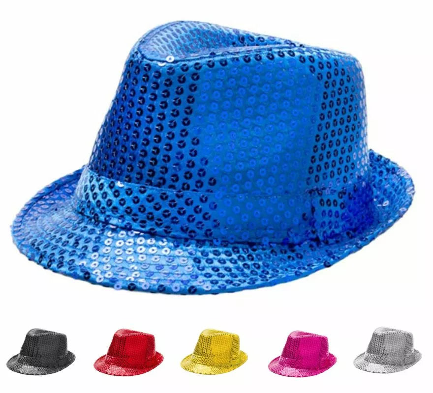 Sombrero Gánster de Lentejuelas Infantil en varios colores