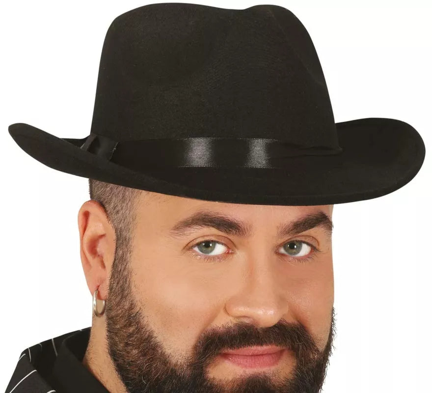 Translation missing: de.Sombrero Ganster de tela negro
