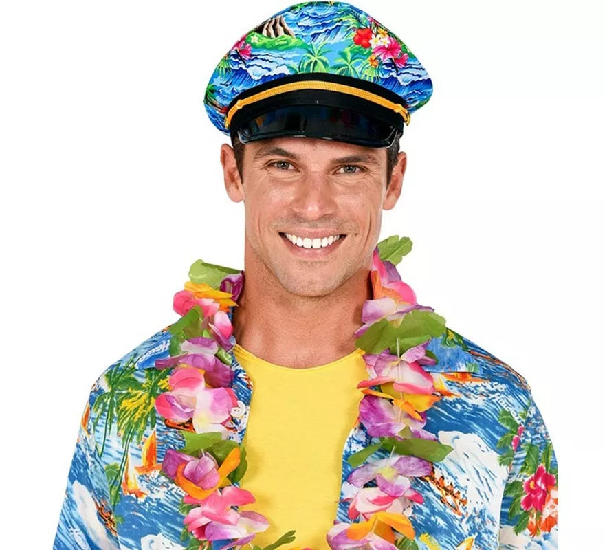 Translation missing: de.Sombrero Hawaiano de Capitán para adultos