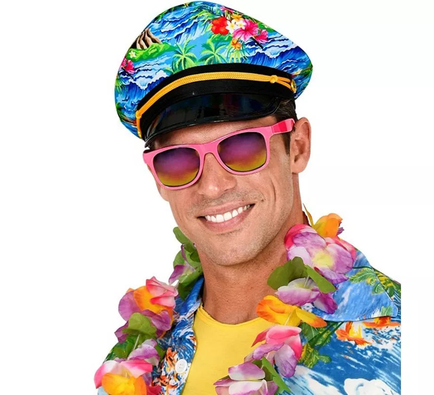 Translation missing: de.Sombrero Hawaiano de Capitán para adultos