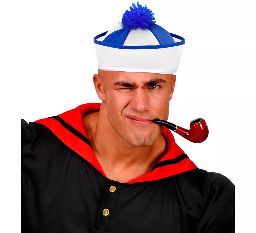 Translation missing: de.Sombrero Marinero con Franjas y Borla Azul