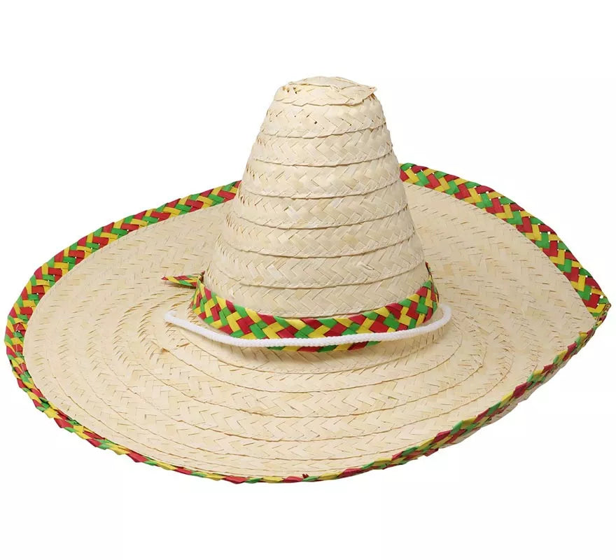 Translation missing: de.Sombrero Mexicano de paja 50 cms