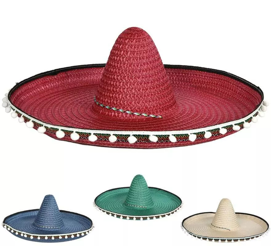 Translation missing: de.Sombrero Mexicano en colores surtidos 55 cm