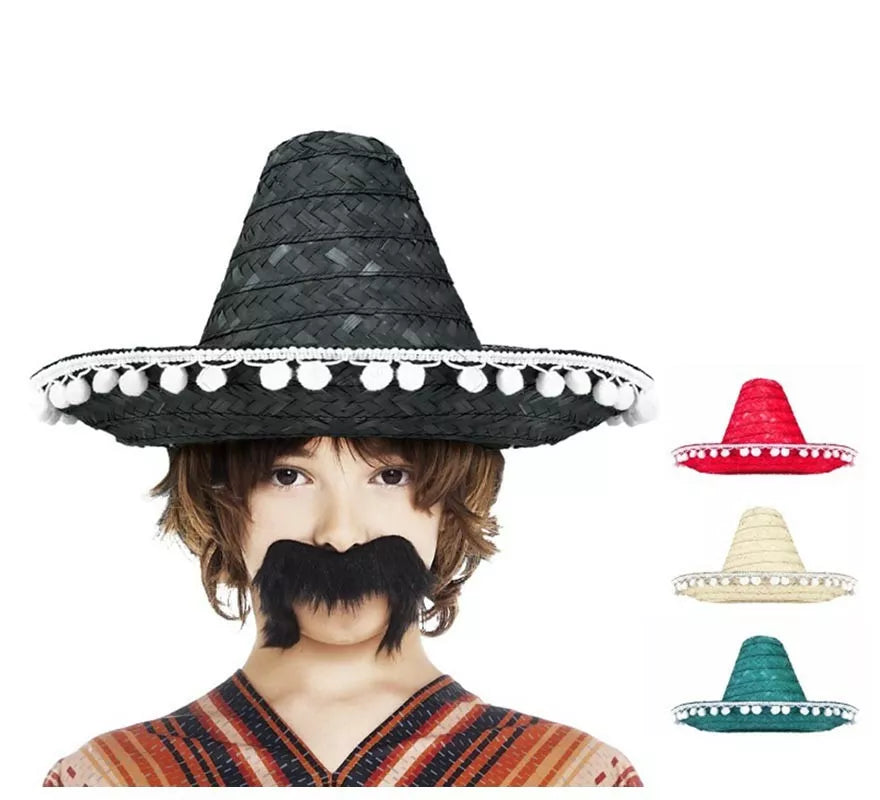 Sombrero Mexicano infantil de 35 cm colores surtidos