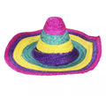 Sombrero Mexicano lila, amarillo y azul adulto