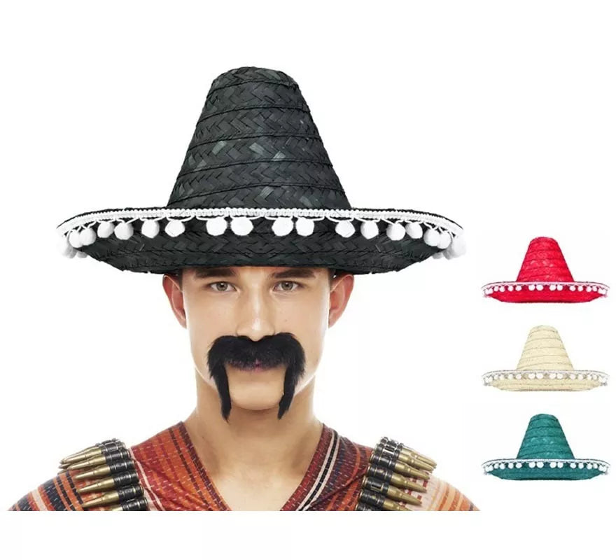 Translation missing: de.Sombrero Mexicano Liso adulto colores surtidos