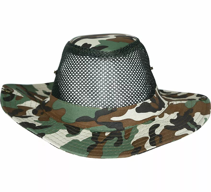 Sombrero Militar con rejilla adulto