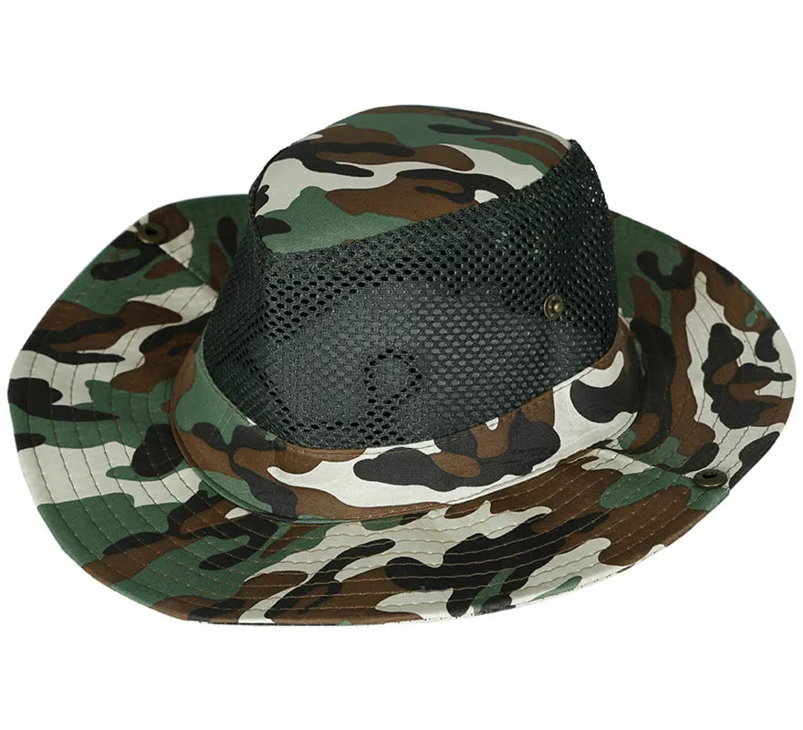 Sombrero Militar con rejilla adulto
