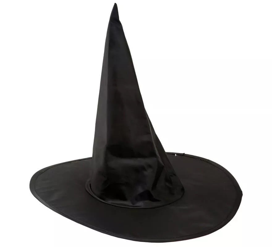Sombrero negro básico de Bruja