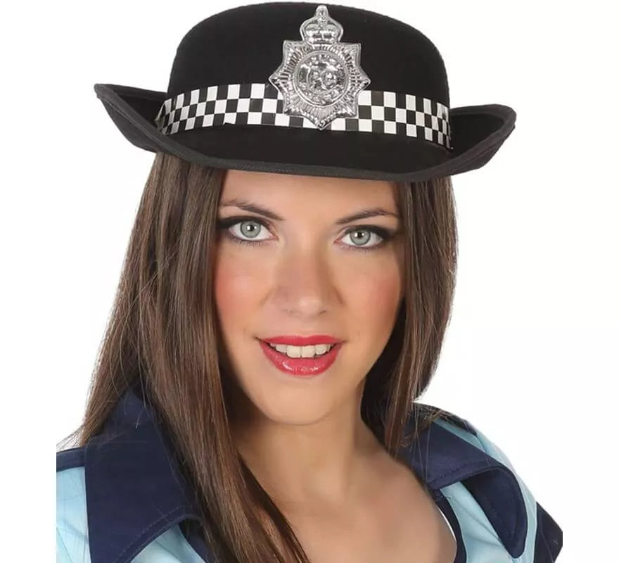 Translation missing: de.Sombrero Negro de Policía con Placa