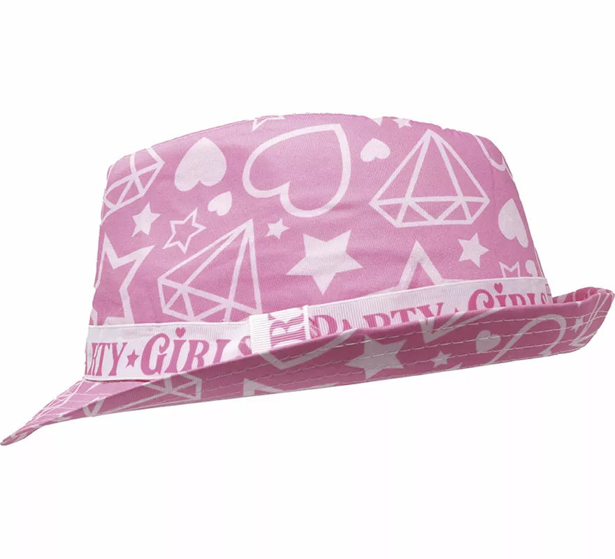 Sombrero Party Girls estrellas rosa adulto