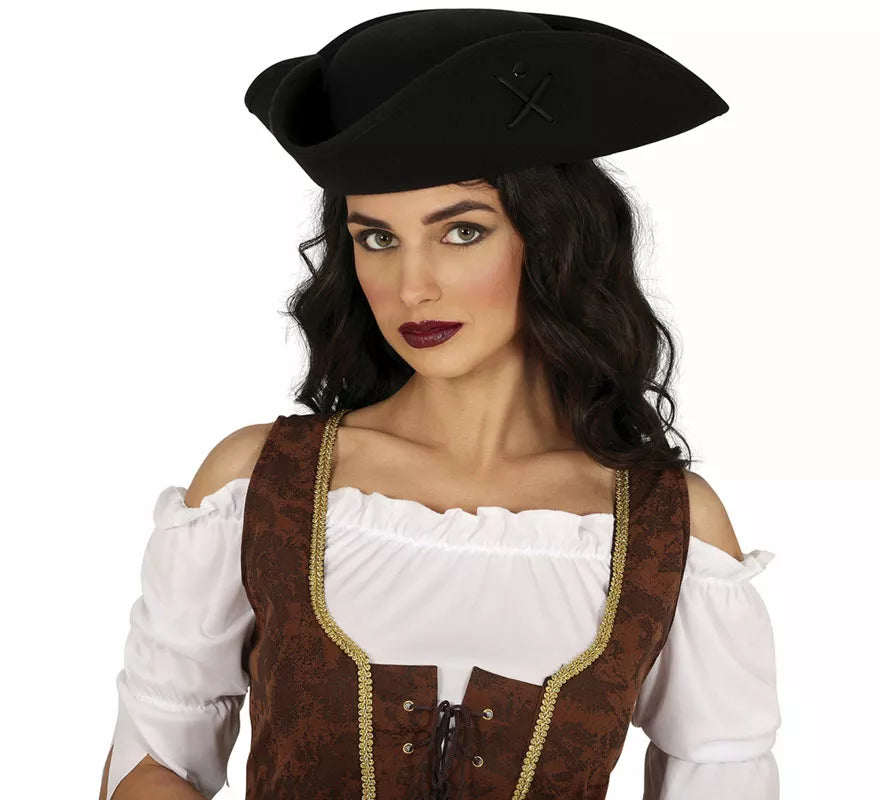 Translation missing: de.Sombrero Pirata de fieltro adulto