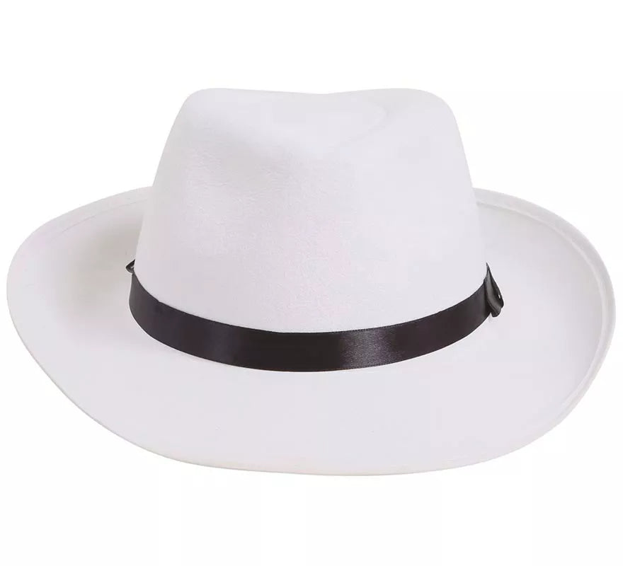 Sombrero Rey del pop blanco
