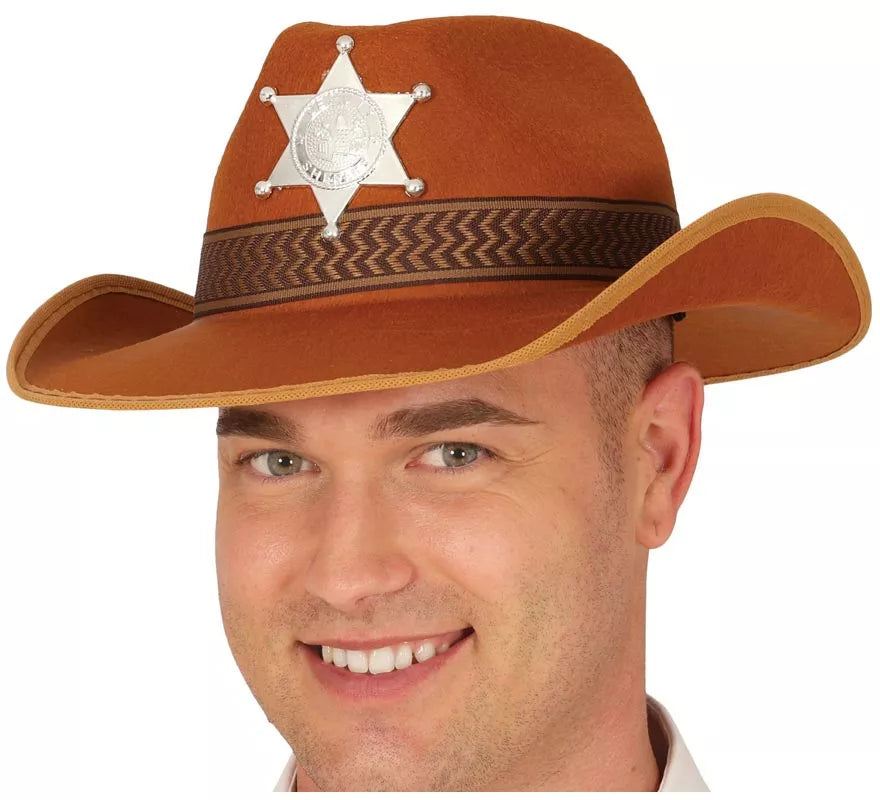 Translation missing: de.Sombrero Sheriff de fieltro marrón