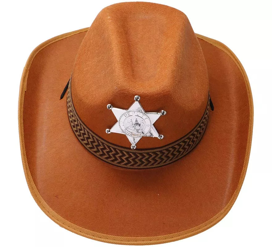 Translation missing: de.Sombrero Sheriff de fieltro marrón