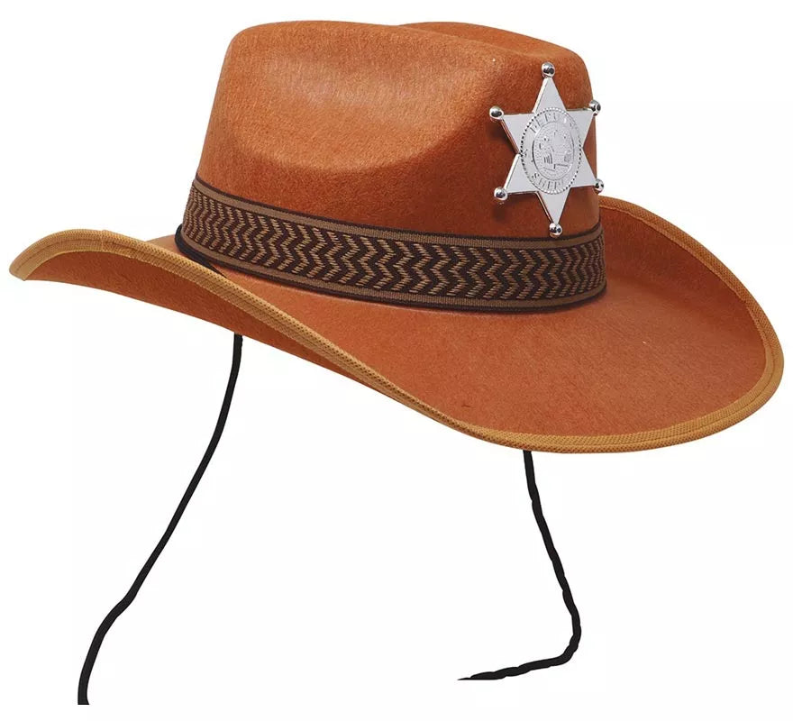 Translation missing: de.Sombrero Sheriff de fieltro marrón