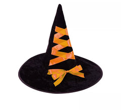 Orange geflochtener Hexenhut