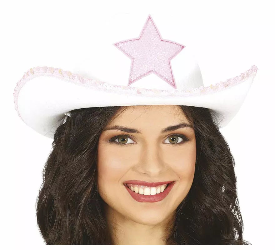 Translation missing: de.Sombrero Vaquero Blanco con Estrella