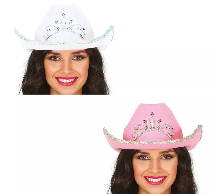 Translation missing: de.Sombrero Vaquero de fieltro en varios colores adulto