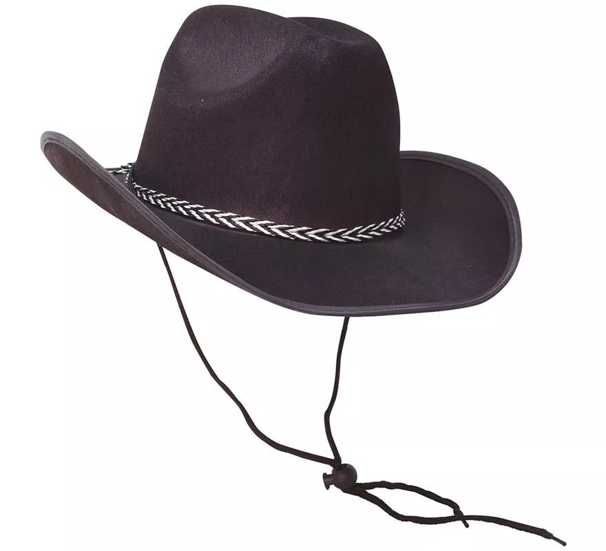 Sombrero Vaquero de fieltro negro