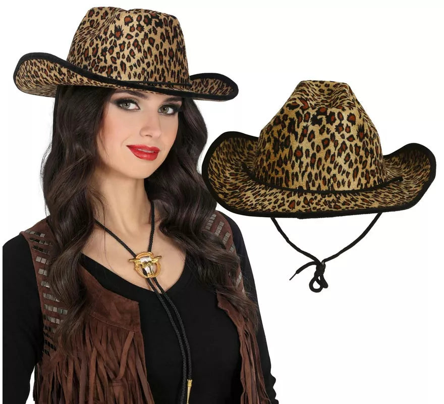 Translation missing: de.Sombrero Vaquero Leopardo adultos