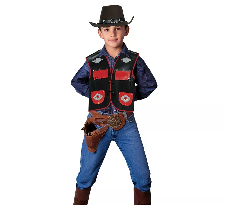 Translation missing: de.Sombrero Vaquero marrón Fieltro infantil