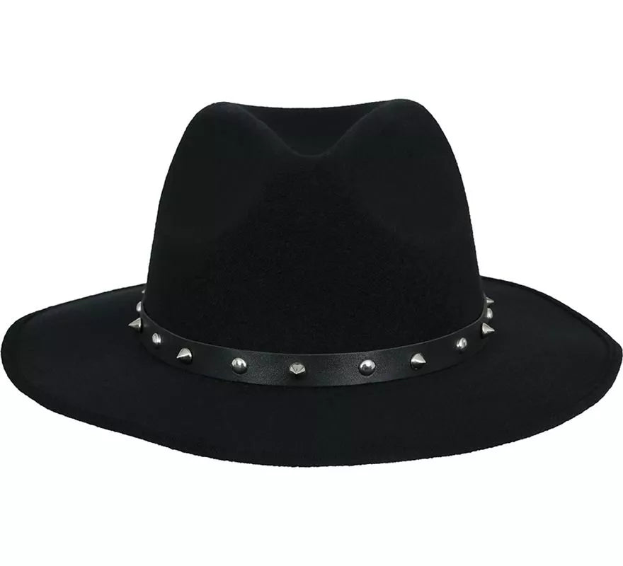 Translation missing: de.Sombrero Vaquero negro con Remaches para adultos