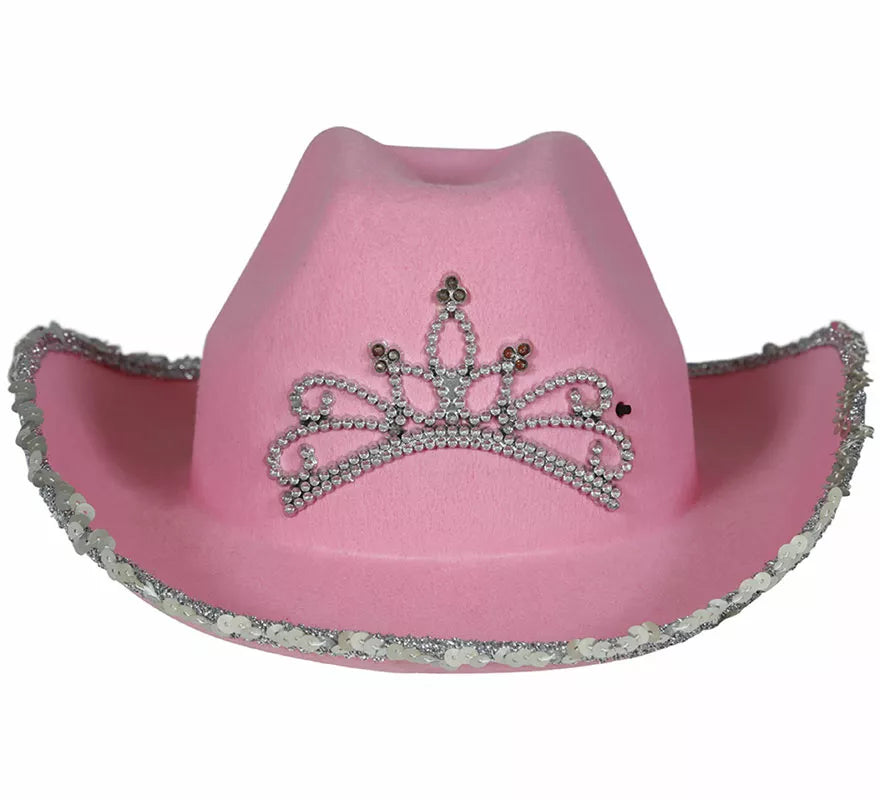 Translation missing: de.Sombrero Vaquero rosa de fieltro infantil