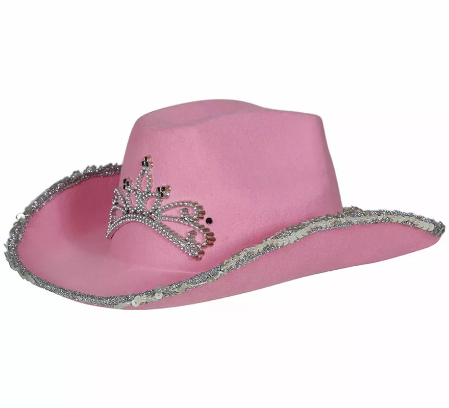 Translation missing: de.Sombrero Vaquero rosa de fieltro infantil