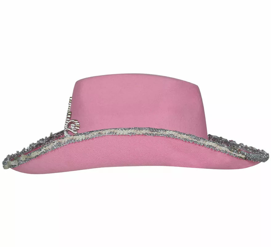 Translation missing: de.Sombrero Vaquero rosa de fieltro infantil